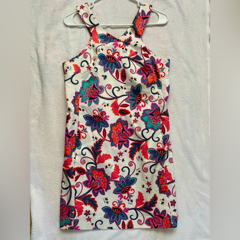 Nine West Sz 6 Dress White Floral